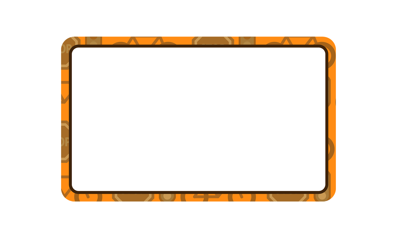 Oranje Kaartje Achterkant Leeg Double Cropped